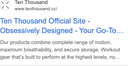 Ten Thousand Inc. ad creative