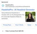 Headshot Pro Photography Pte. Ltd. ad creative