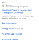 QuantInsti Quantitative Learning Private Limited ad creative