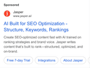 JASPER AI, INC. ad creative