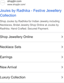 JEWELS BY RADHIKA ad creative